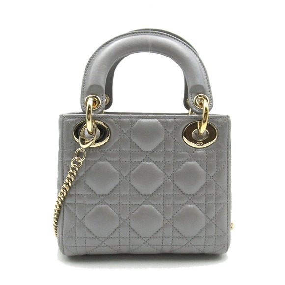 Dior 2Way Shoulder Lambskin Black Cannage Bag - Picture 1 of 10
